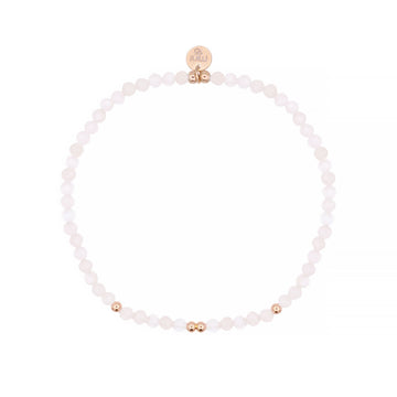 Faceted Crystals / 925 Sterling Silver - Rose Quartz