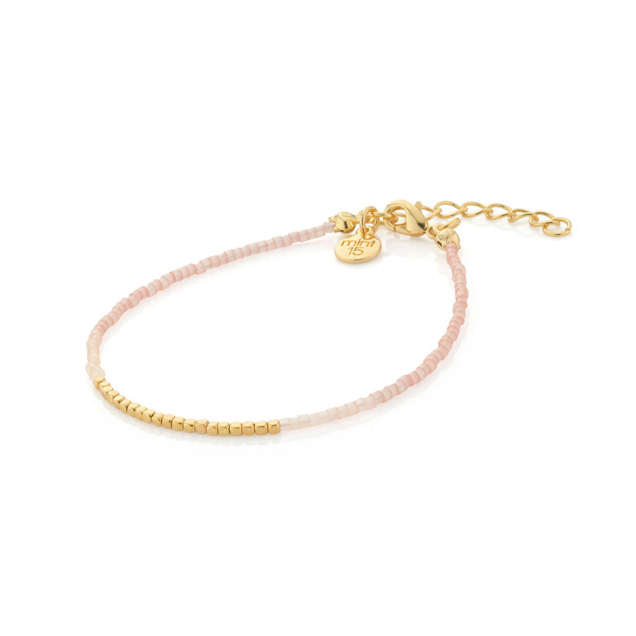 Silk Satin Bracelet - Soft Peach