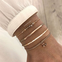 Delicate Bracelet - White & Sand