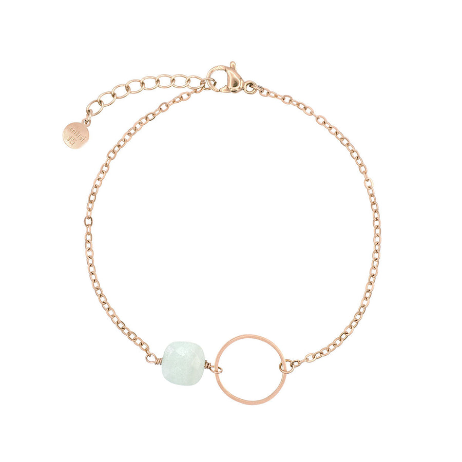 Infinity Bracelet - Mint Amazonite