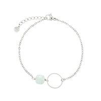 Infinity Bracelet - Mint Amazonite