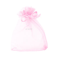Bolsa de regalo de organza rosa claro 