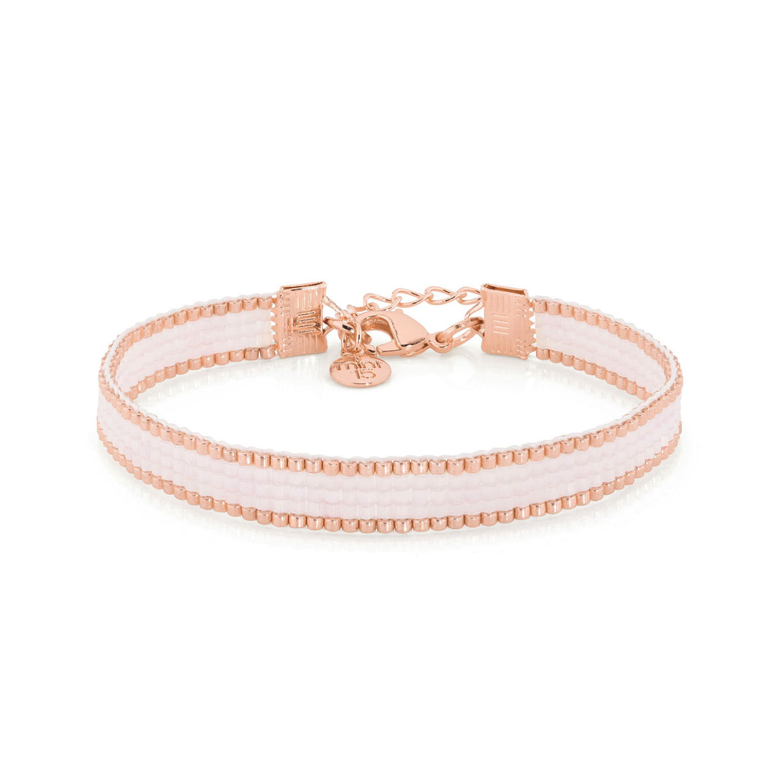 Beaded Bracelet 'Silk Satin' - Soft Lilac Pink